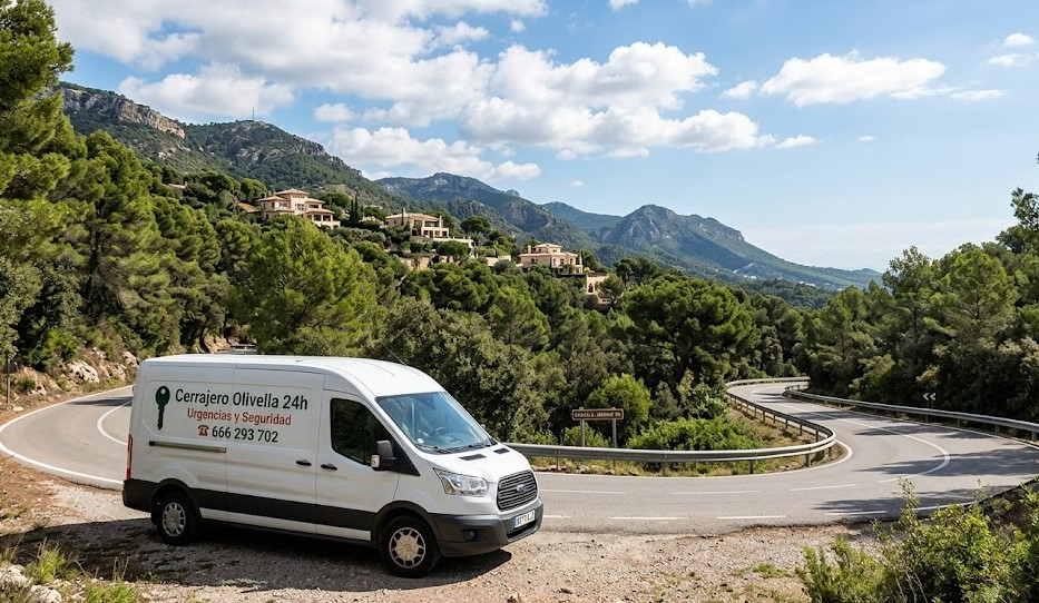 Furgoneta Cerrajero Olivella Garraf Barcelona